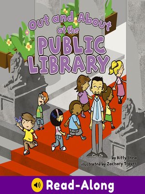cover image of Out and About at the Public Library